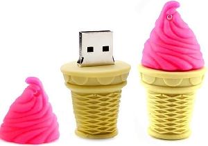 Bekijk leuke cadeautip : Softijs usb stick 8gb - ijs